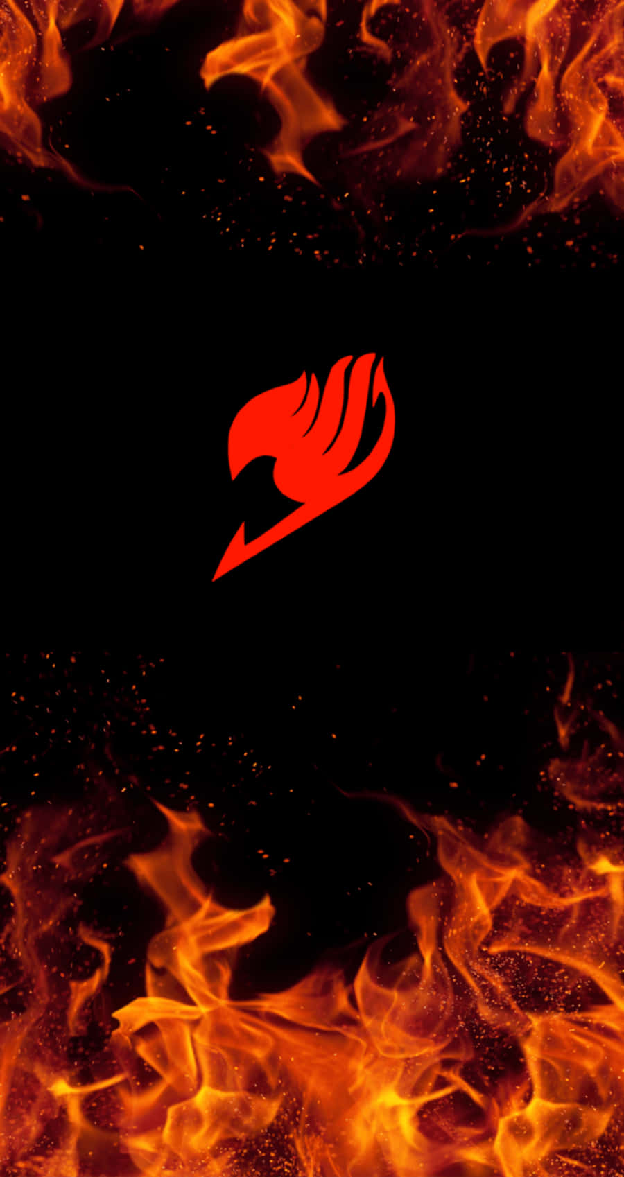 Fairy Tail Iphone Red Logo Flaming Outline