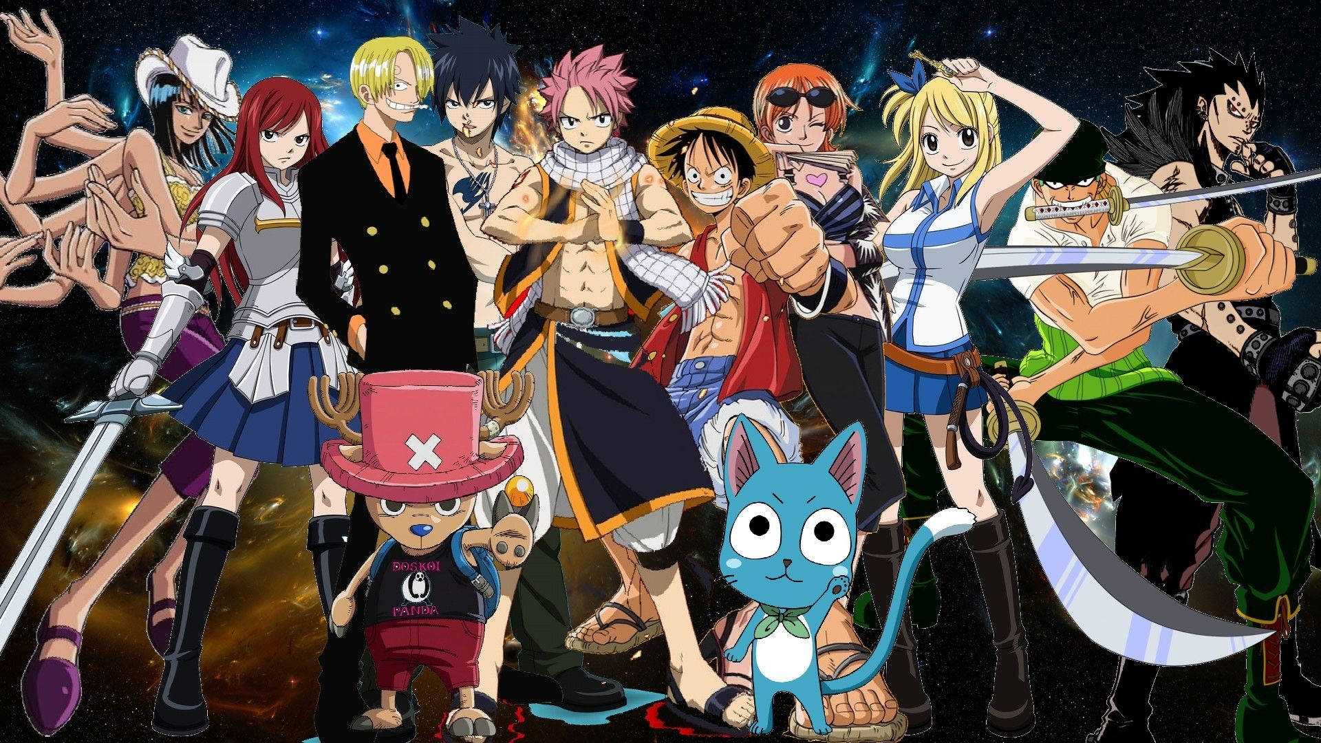 Fairy Tail X One Piece Background