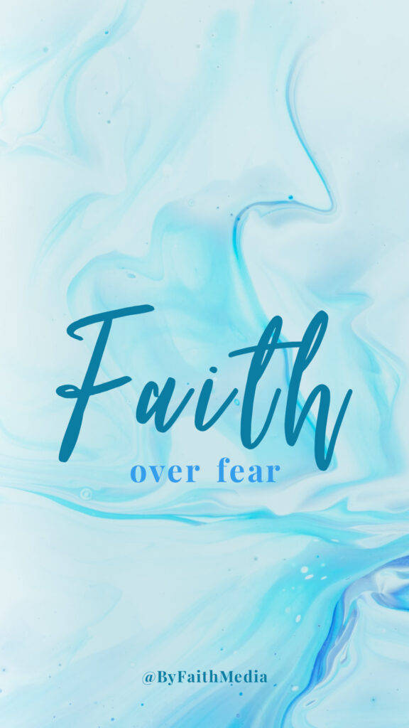 Faith Over Fear Inspirational Background Background