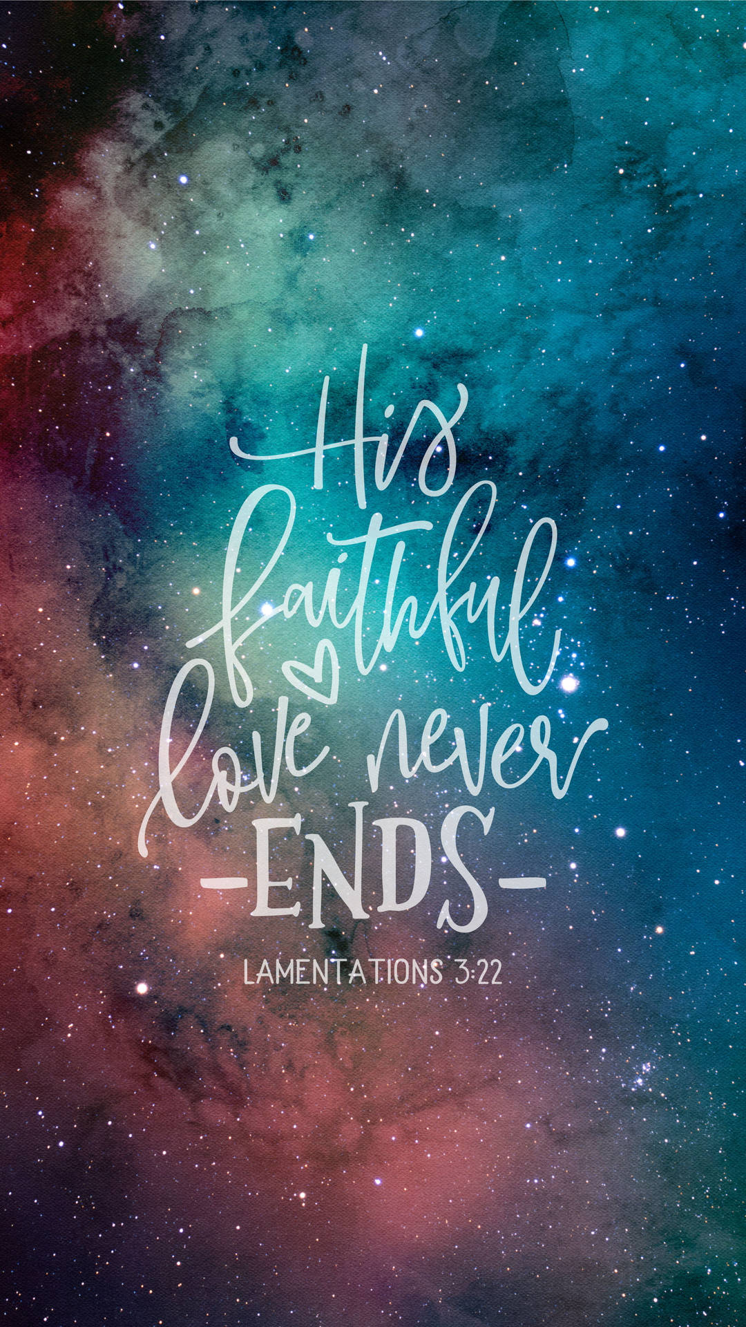 Faithful Love Bible Quote Background