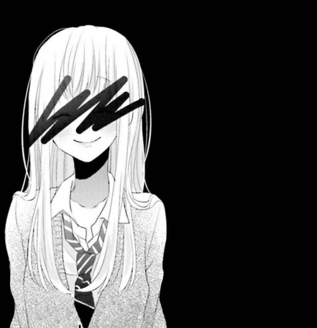 Fake Smile Manga Girl Hidden Eyes Background