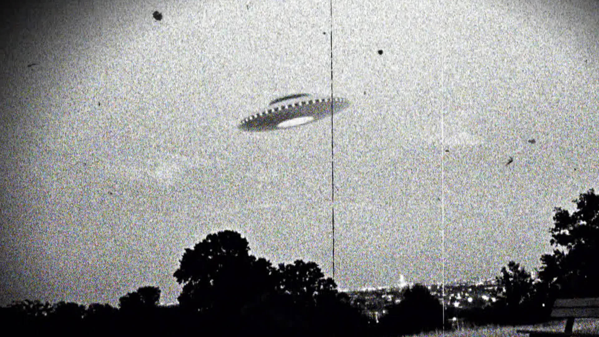 Fake Vintage Ufo Photo Background