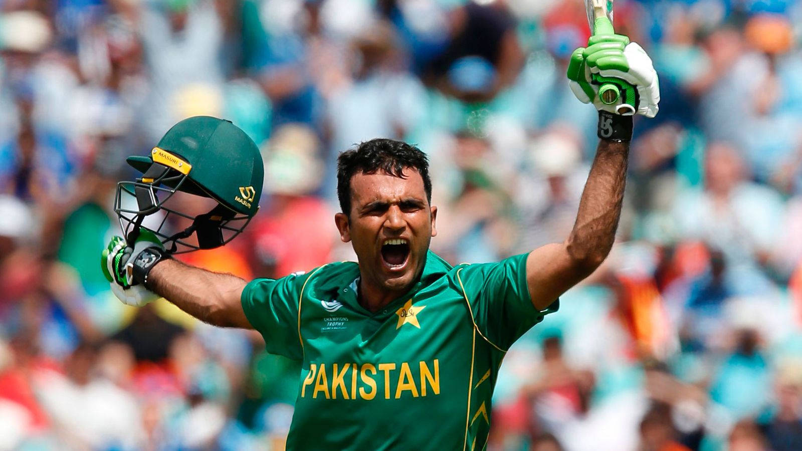 Fakhar Zaman Open Arms Background