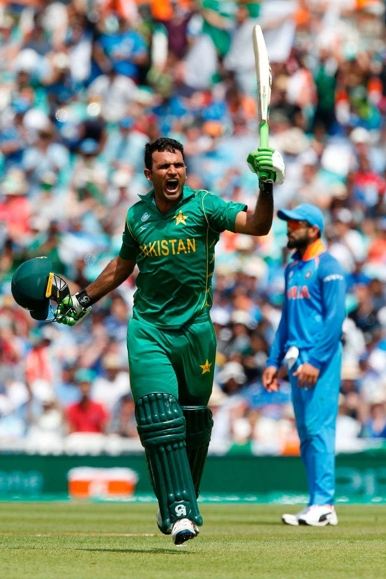 Fakhar Zaman Victory Run Background