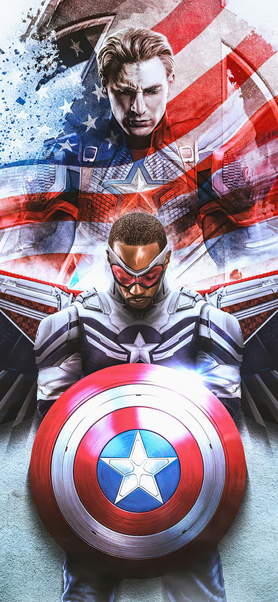 Falcon And Captain America Android Background