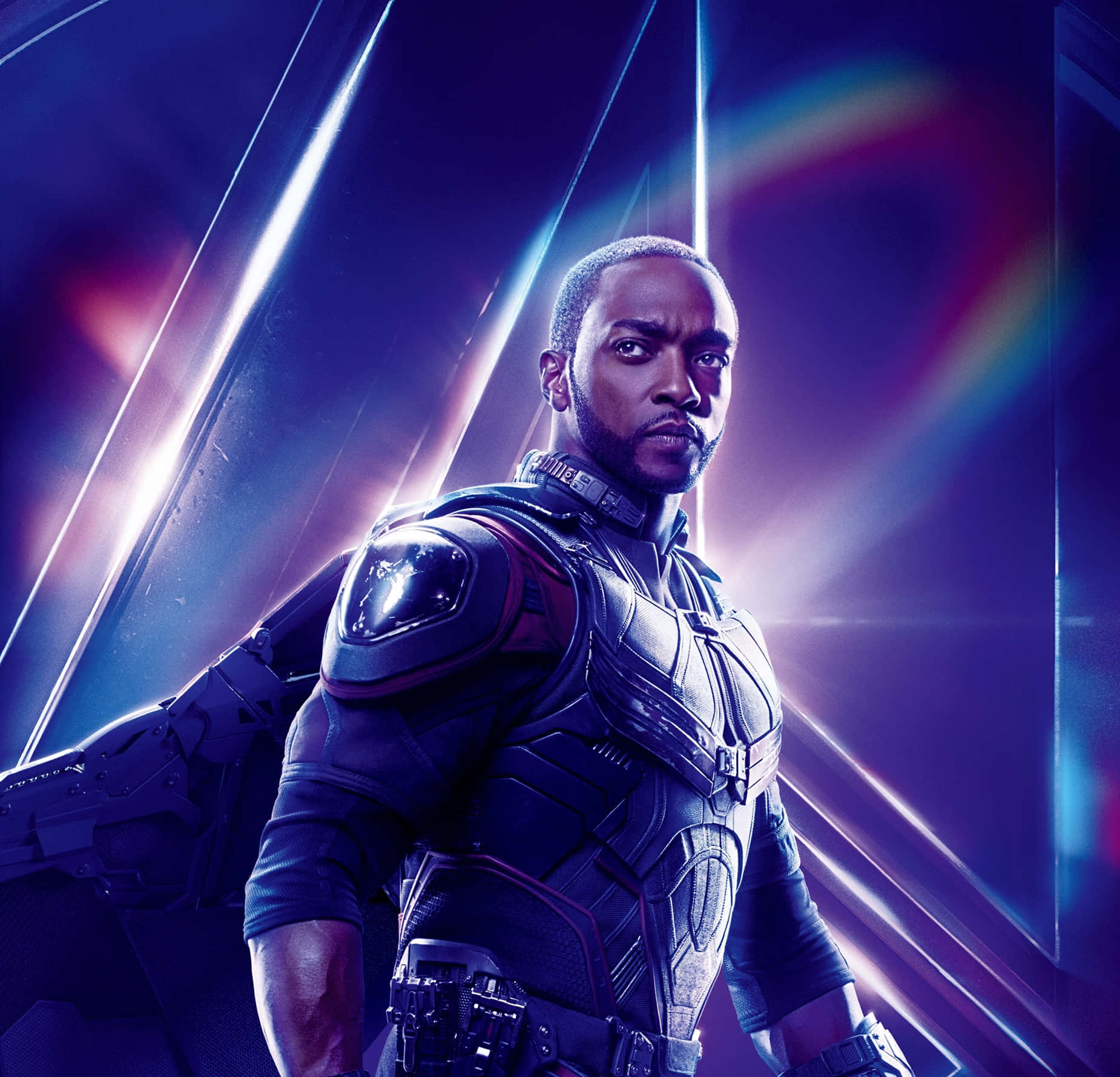 Falcon Soars Through The Skies, Ready To Protect The Marvel Universe. Background