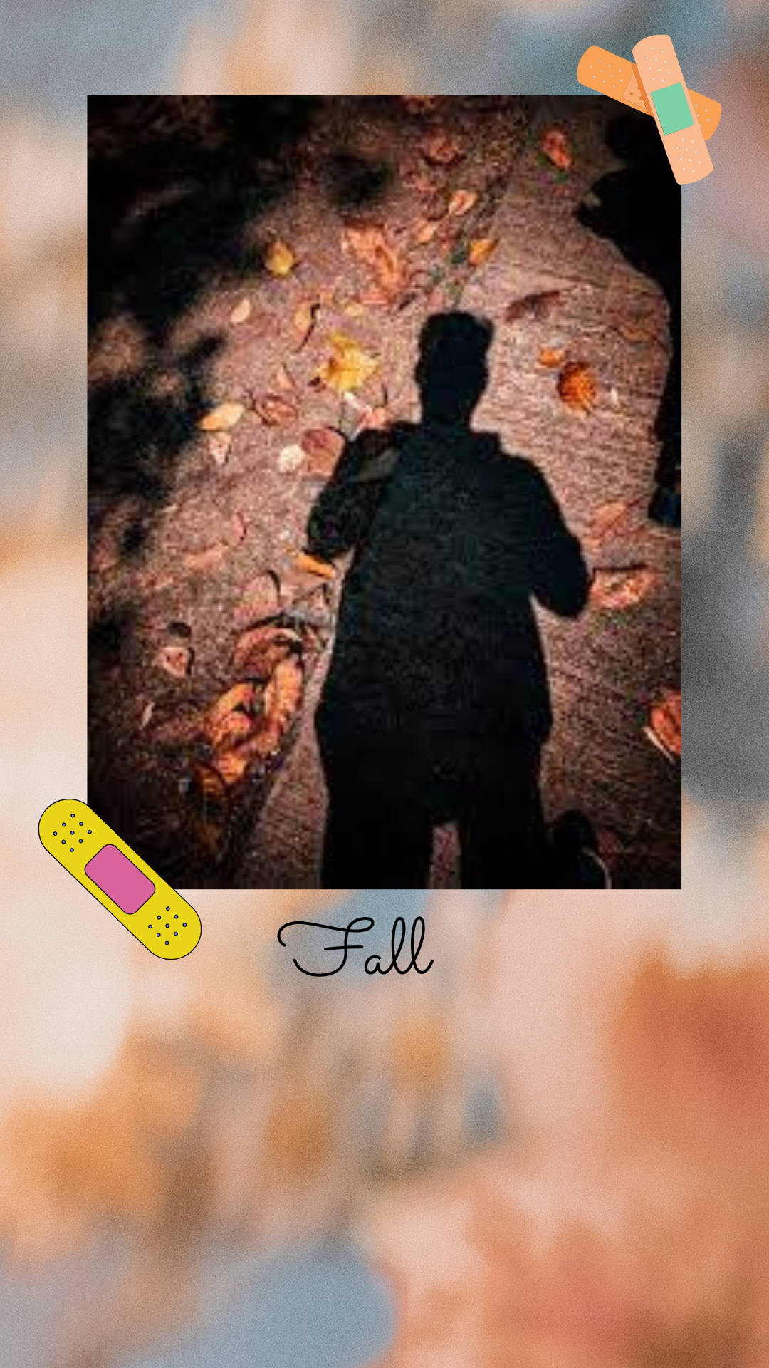 Fall Aesthetic Boy Shadow Selfie Background