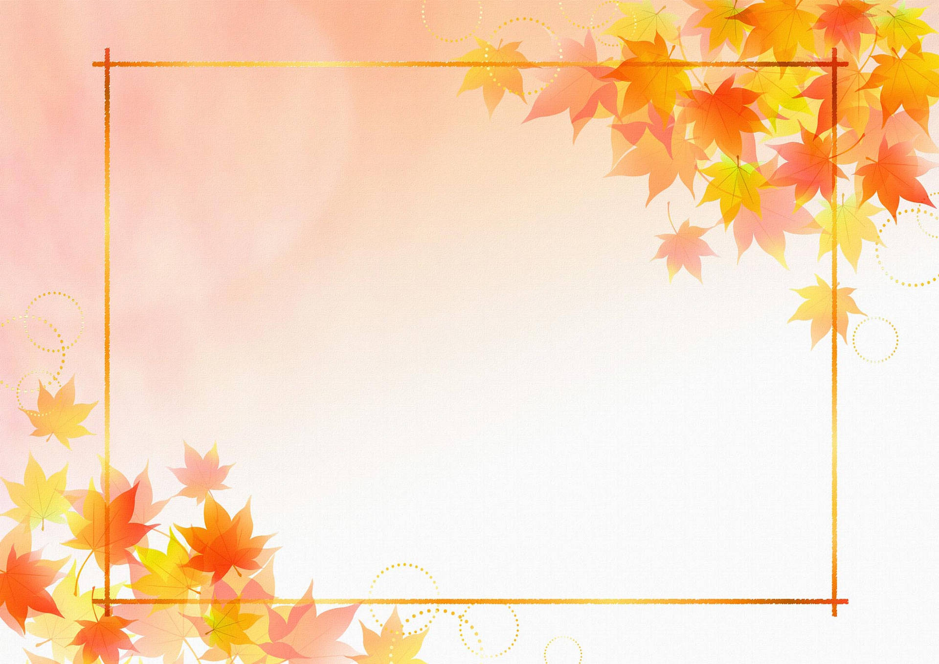 Fall Aesthetic Frame Background