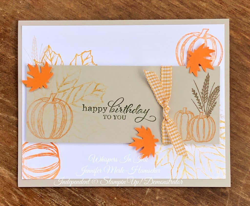 Fall Birthday Card Background