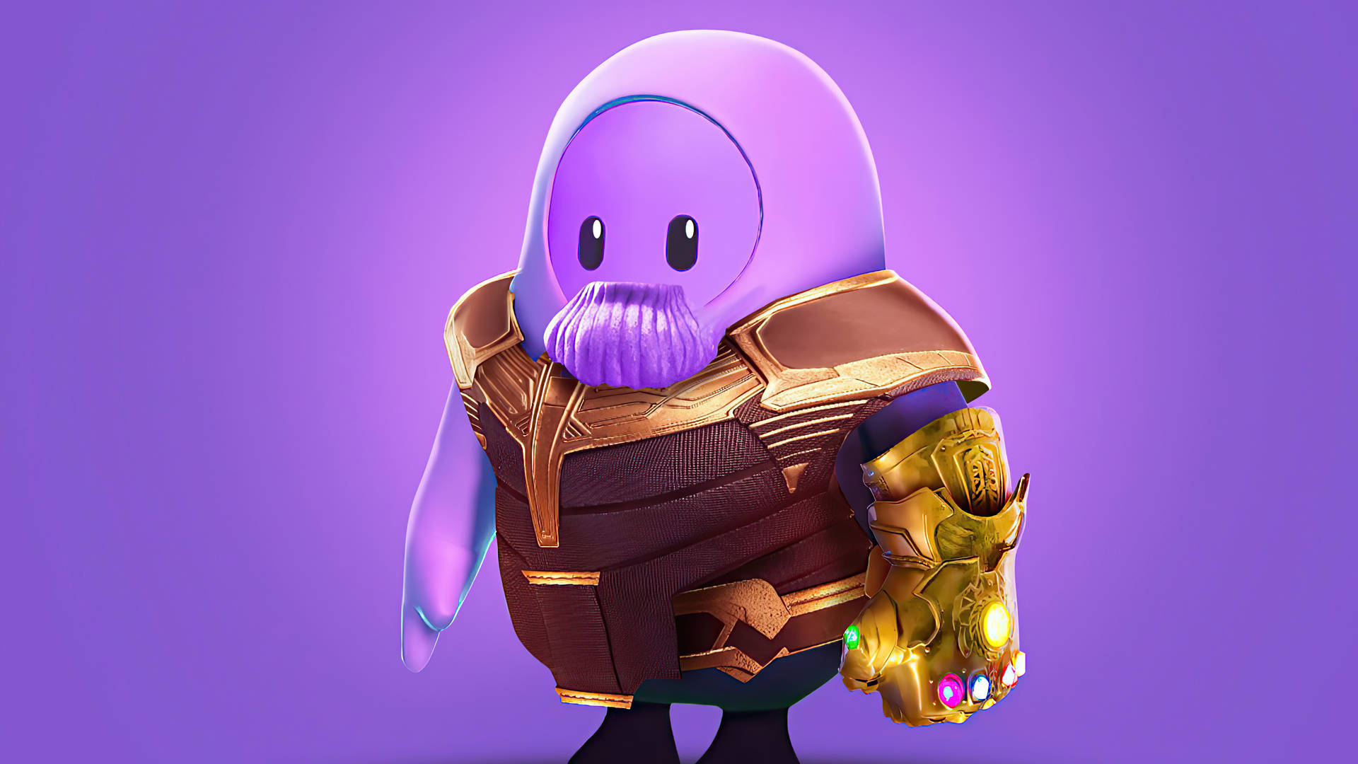Fall Guys Ultimate Knockout Thanos Skin Background