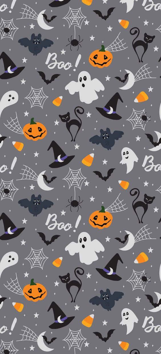 Fall Halloween Iphone Spooky Pattern Background