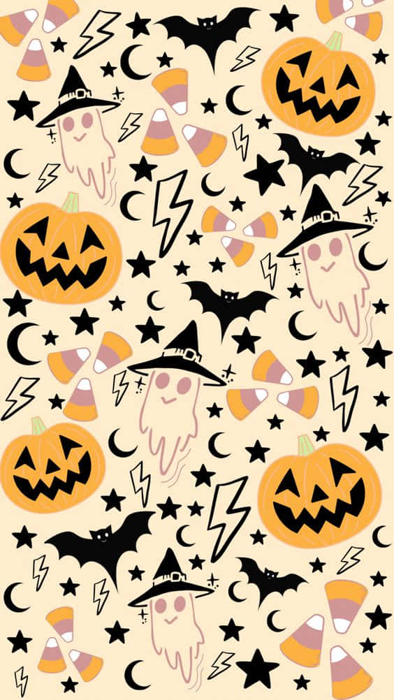 Fall Halloween Iphone Wallpaper Pattern Background