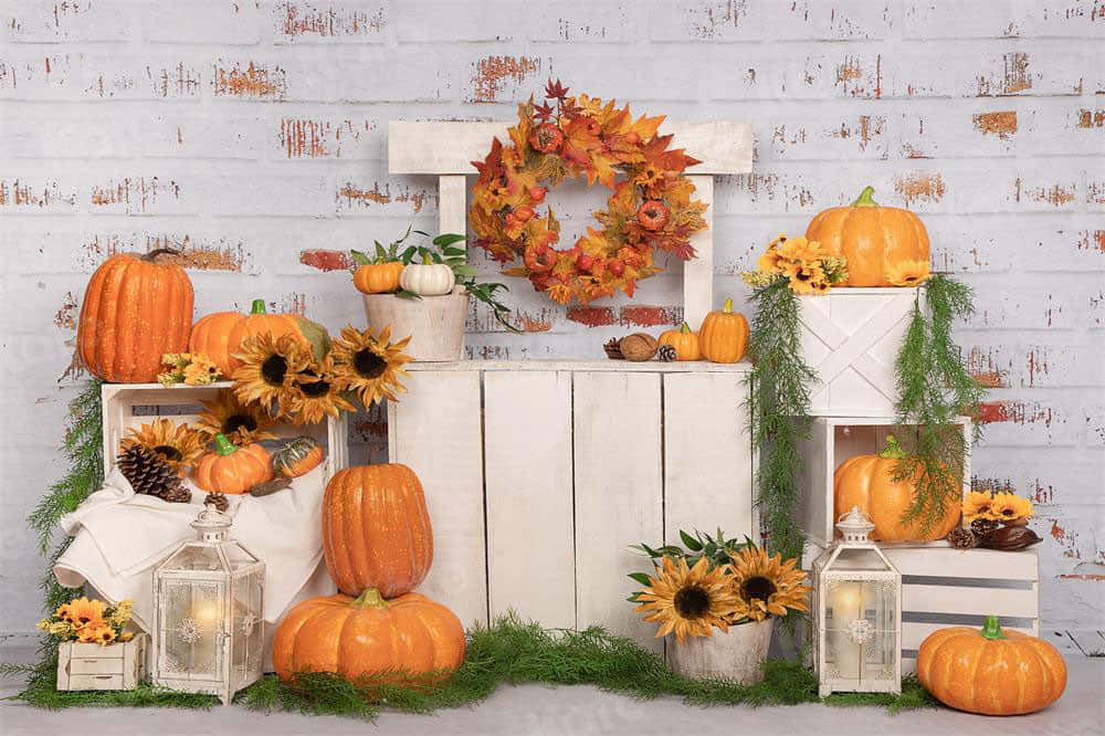 Fall Thanksgiving Fall Wreaths For Front Door Background