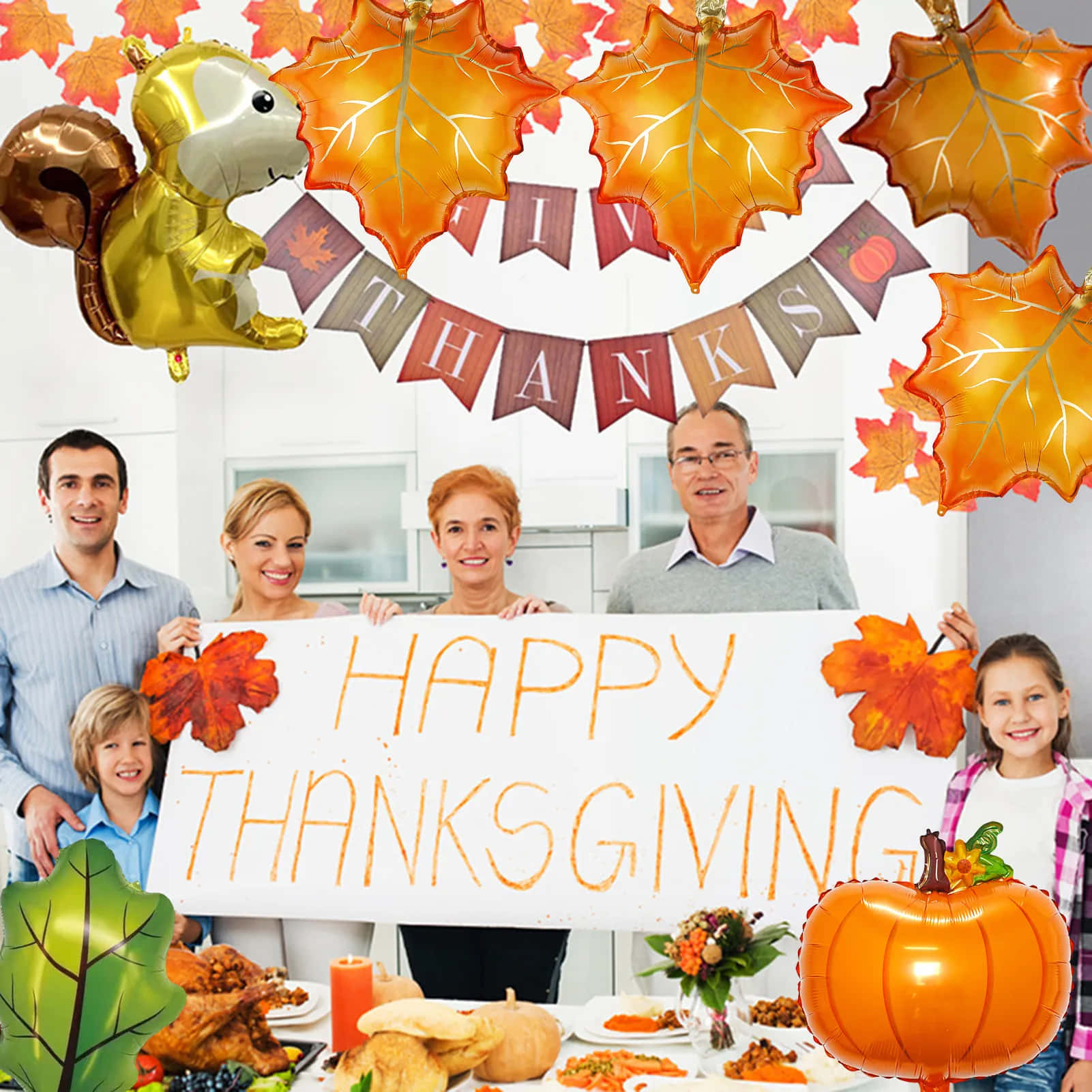 Fall Thanksgiving Family Background