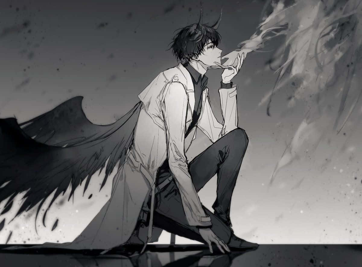 Fallen Wings Of An Omniscient Man Background