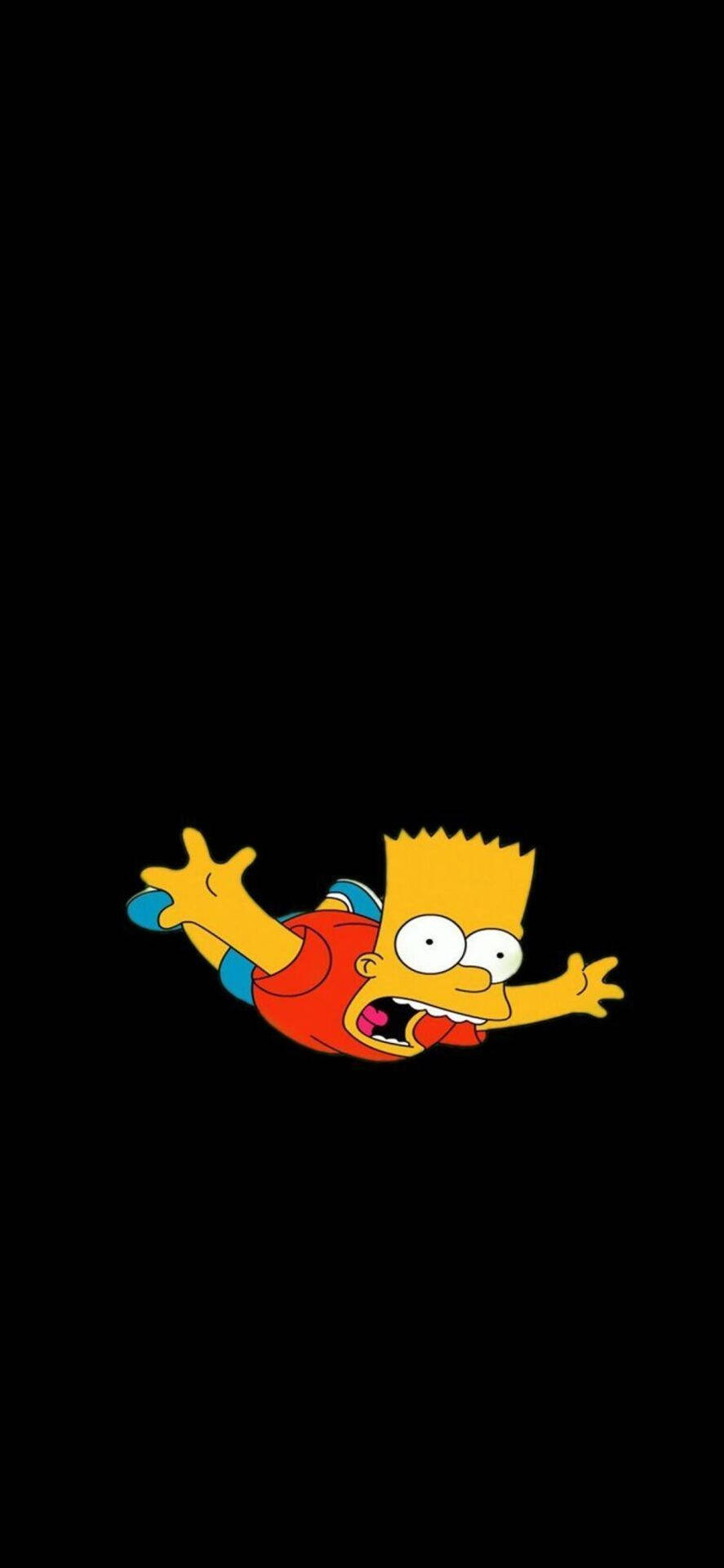 Falling Bart Simpson Home Screen Background