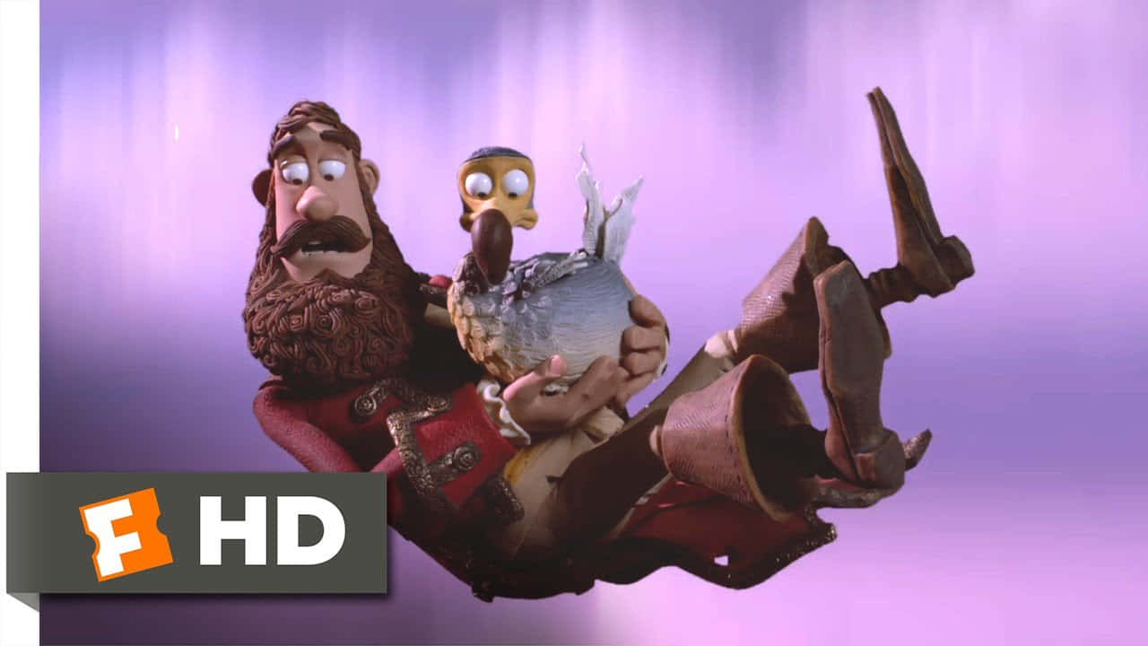 Falling Captain Pirate From The Pirates Band Of Misfits Animation Film Background