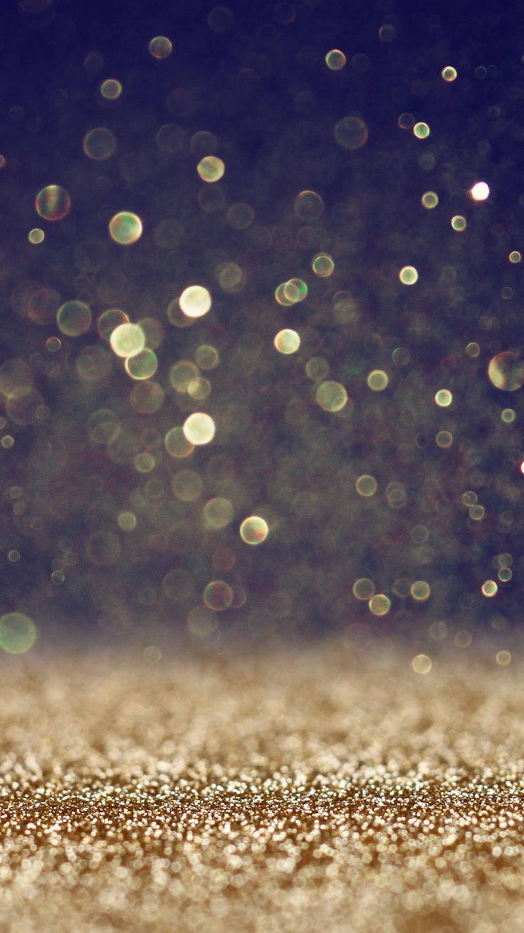 Falling Gold Glitter Sparkle Iphone Background