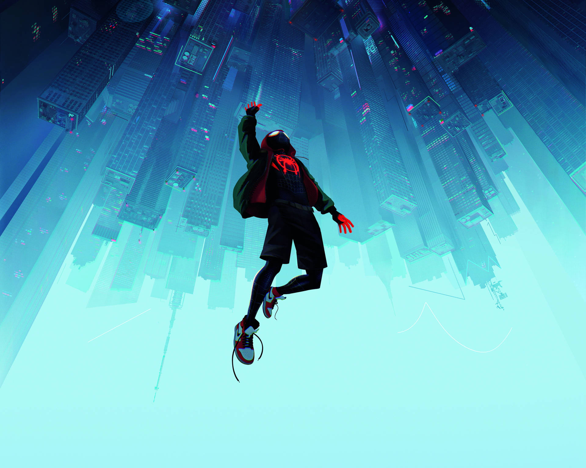 Falling Spider-man Nike Iphone Background