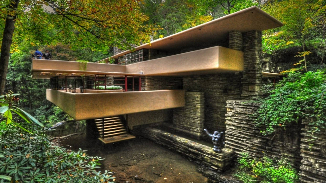 Falling Water House In Usa