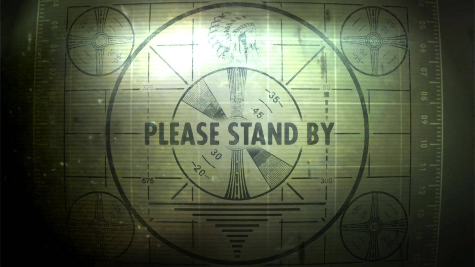 Fallout 4 Green Please Stand By Background