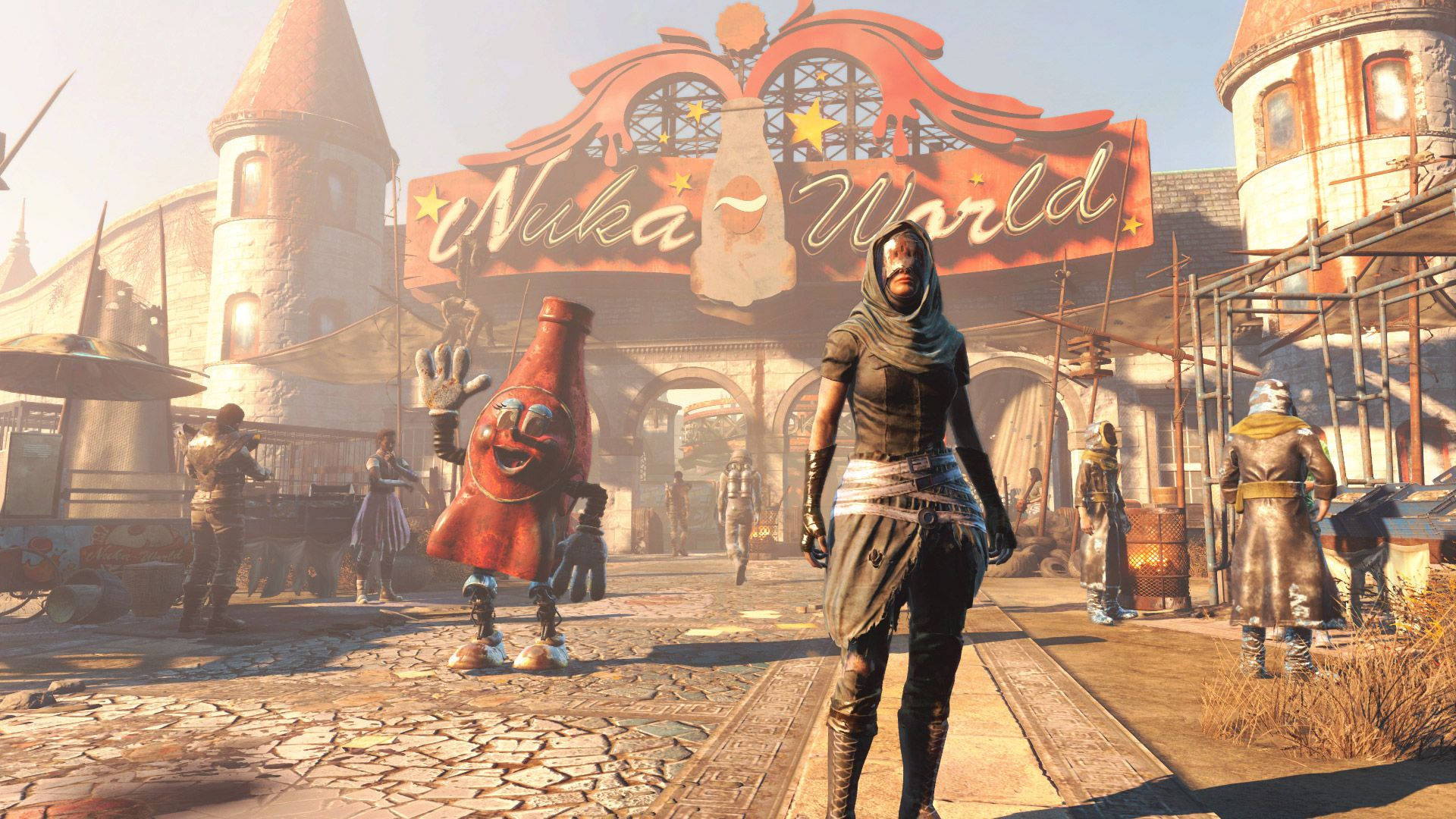 Fallout 4 Nuka World Entrance Background