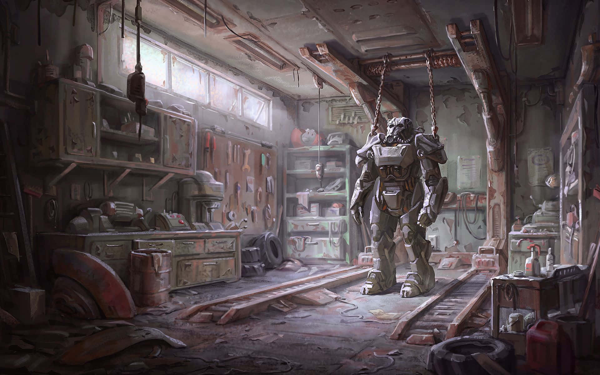 Fallout 4 On Computer Background