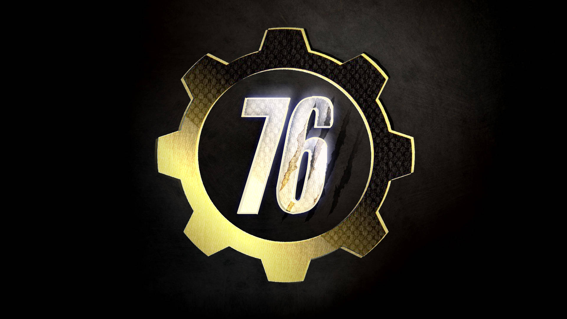 Fallout 76 Icon In Black Background