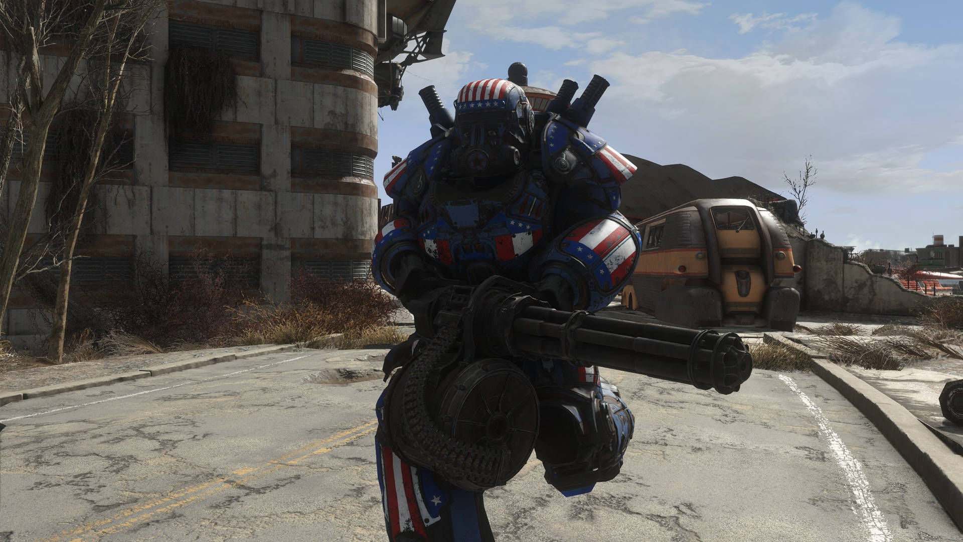 Fallout 76 Power Armor American Background