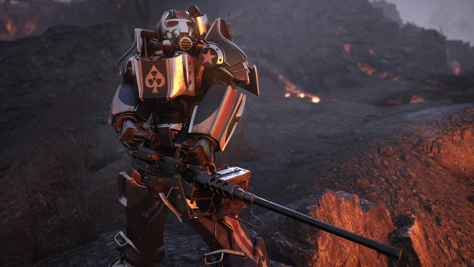 Fallout 76 Power Armor Mountain Background