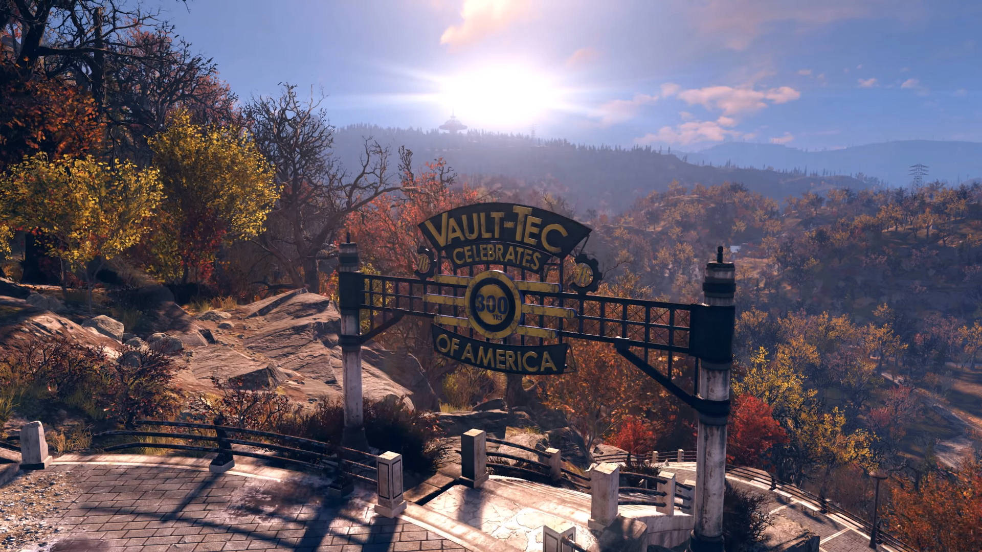 Fallout 76 Sunrise And Landscape Background