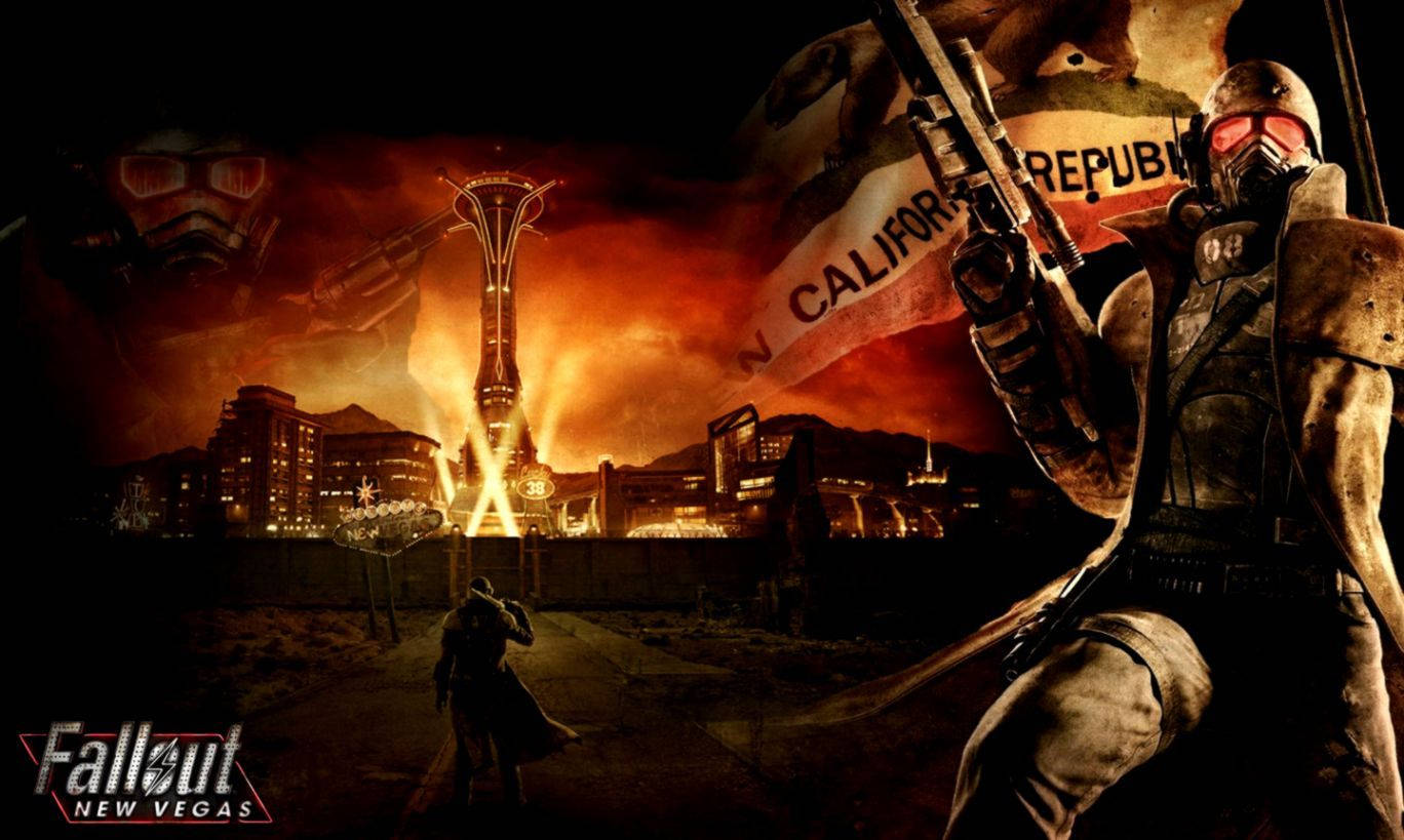 Fallout New Vegas Bright City Background