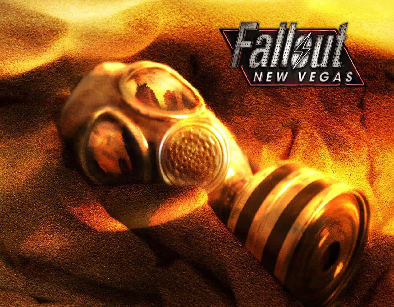 Fallout New Vegas Gas Maskin Sand Background