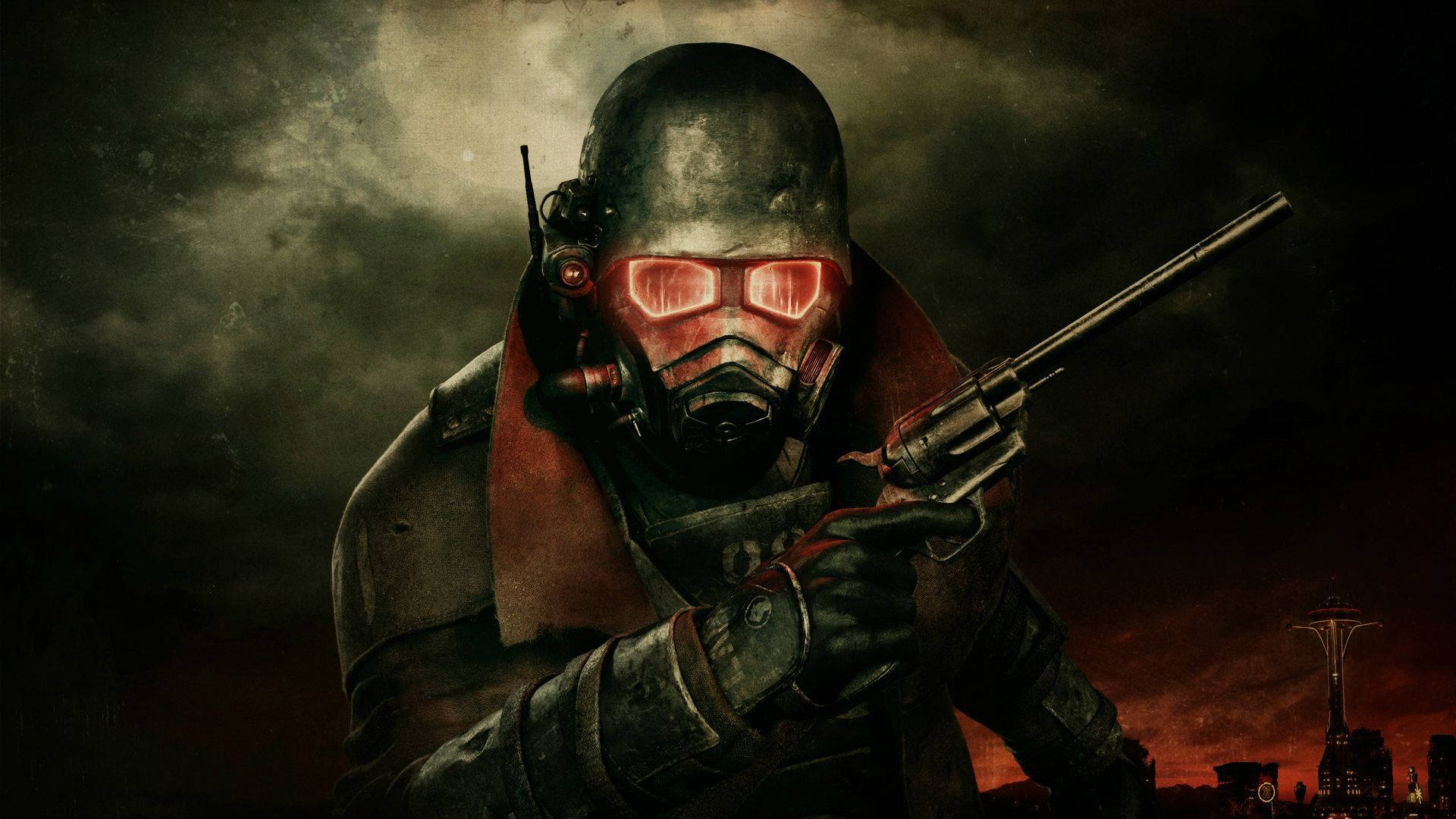 Fallout New Vegas Ncr Dark Night Background