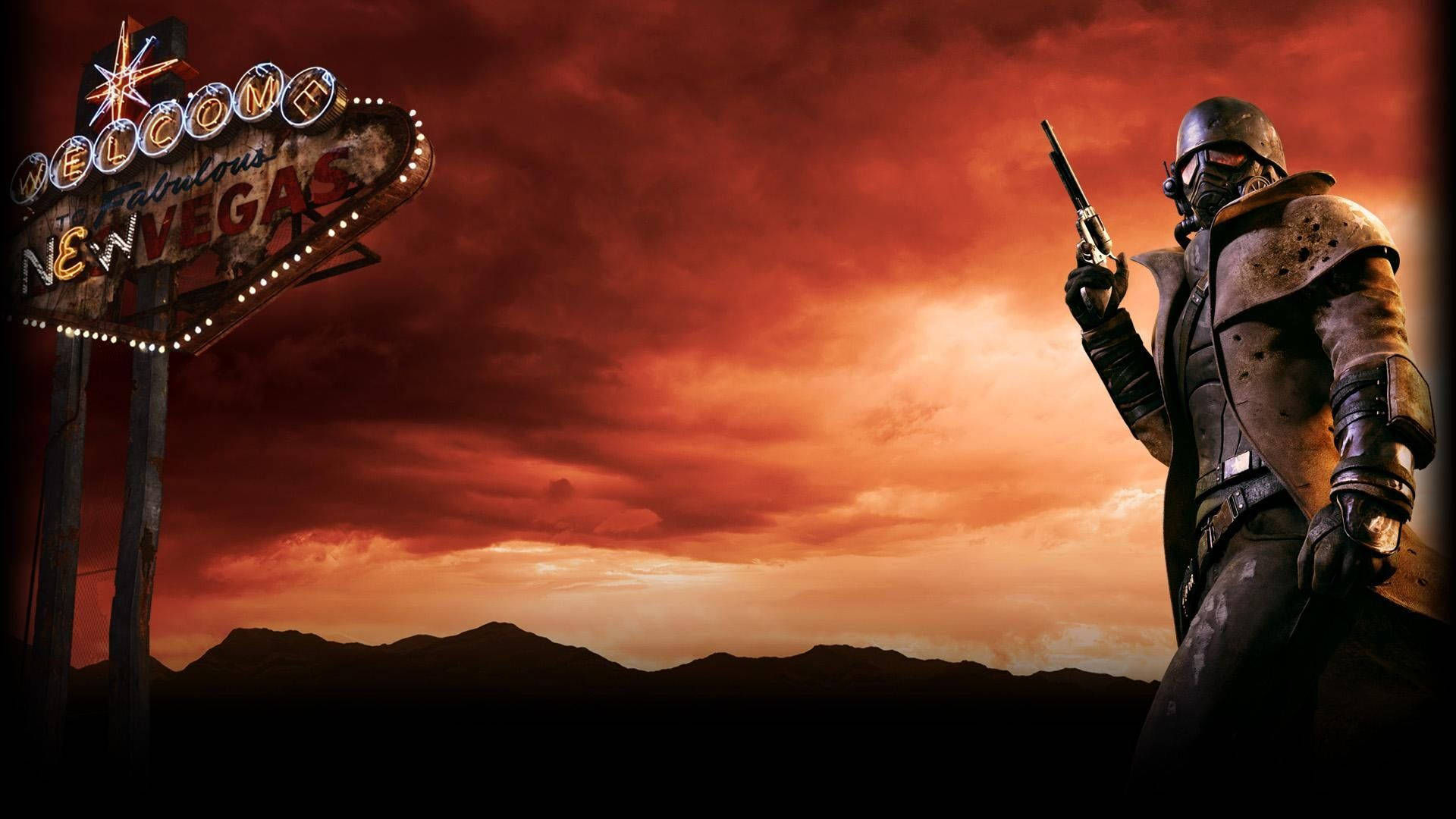 Fallout New Vegas Red Sky Ncr Background