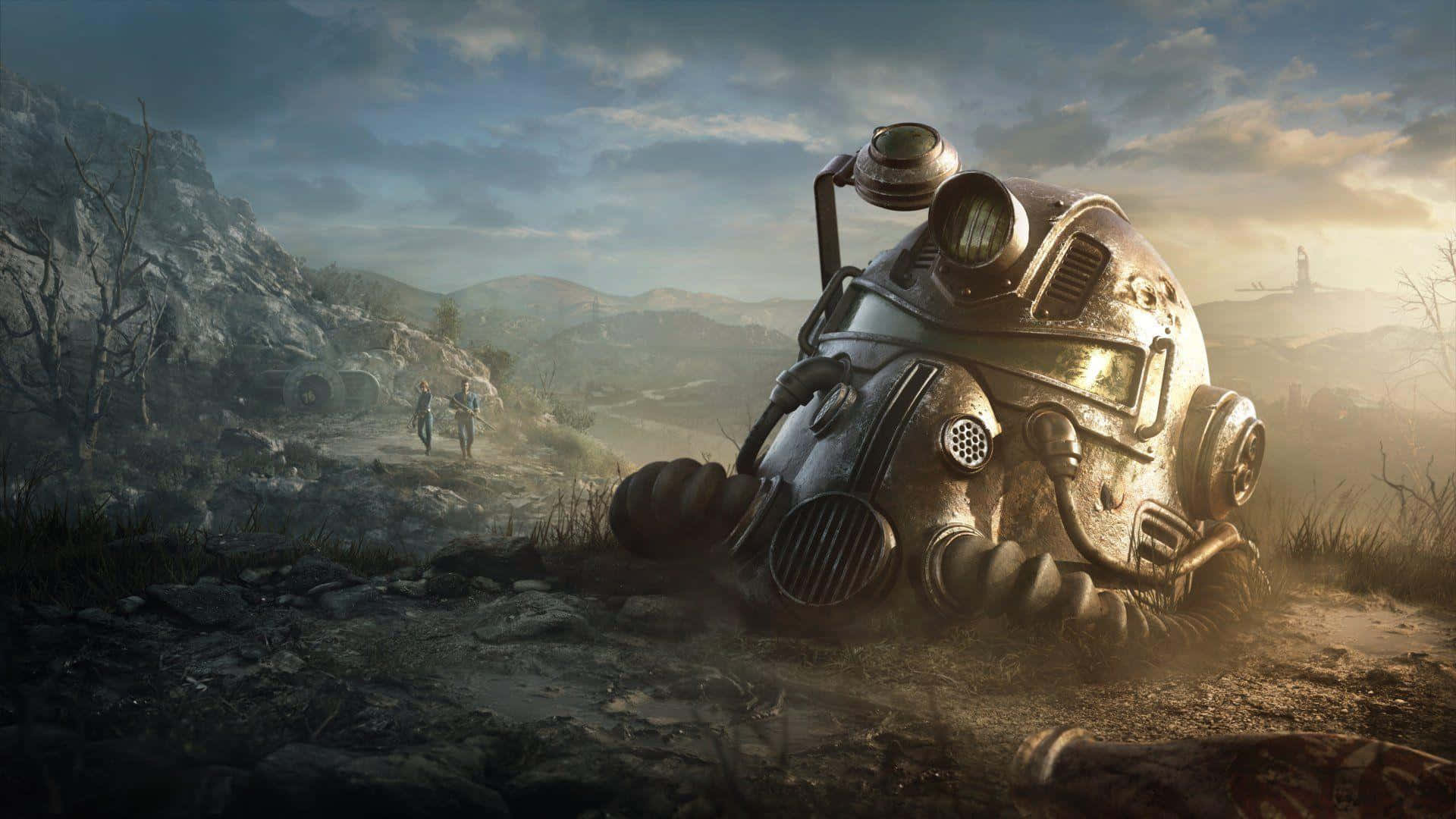 Fallout Power Armor Landscape Background