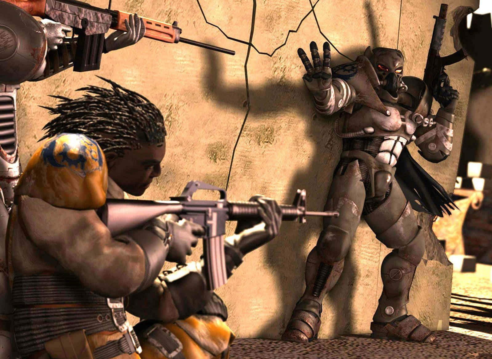 Fallout Showdownatthe Wall Background