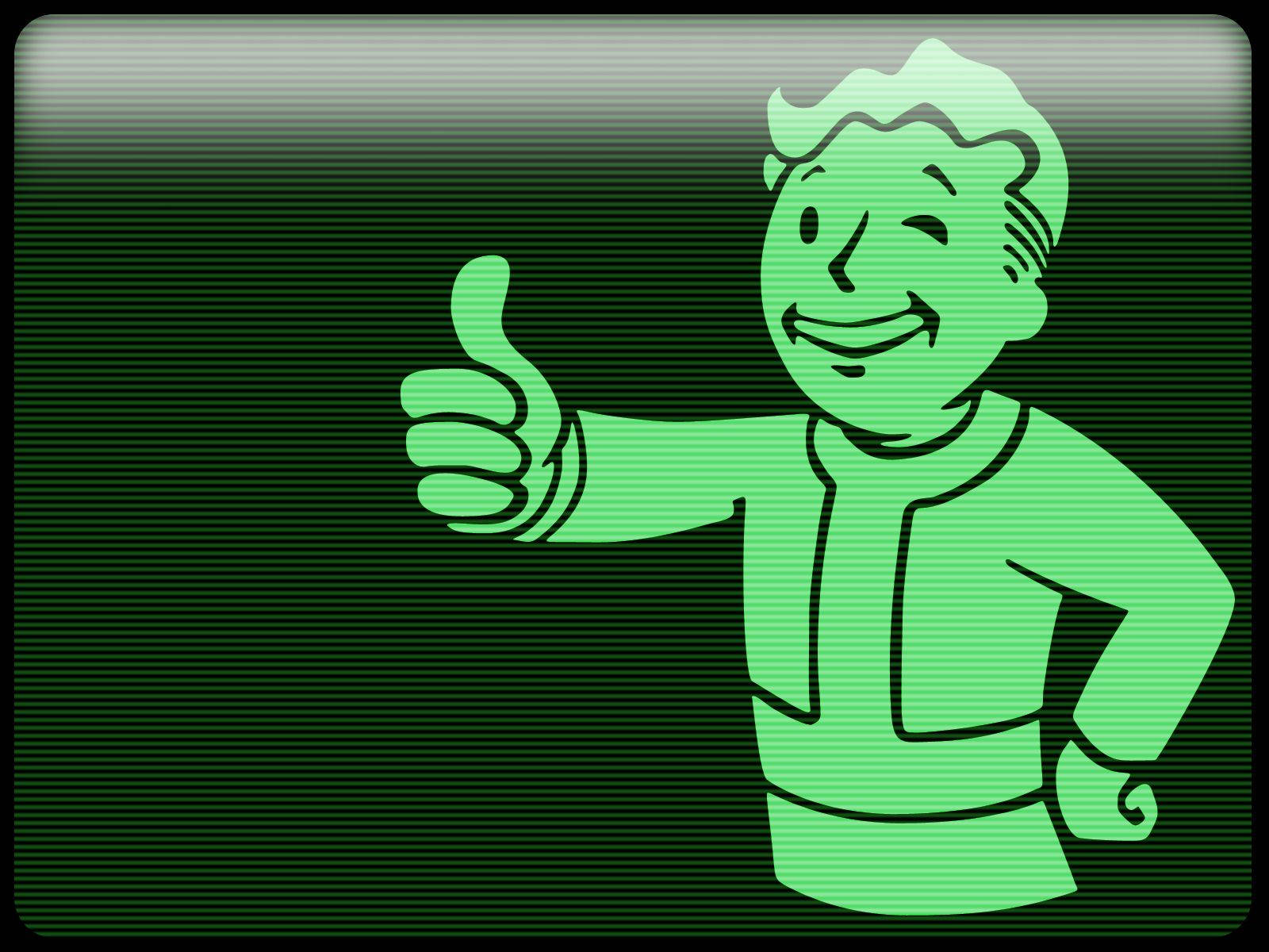 Fallout Vault Boy Green Tv Classic Background