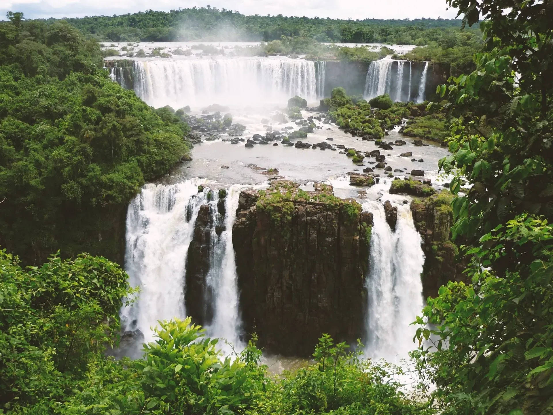 Falls In Amazonas Brazil Background