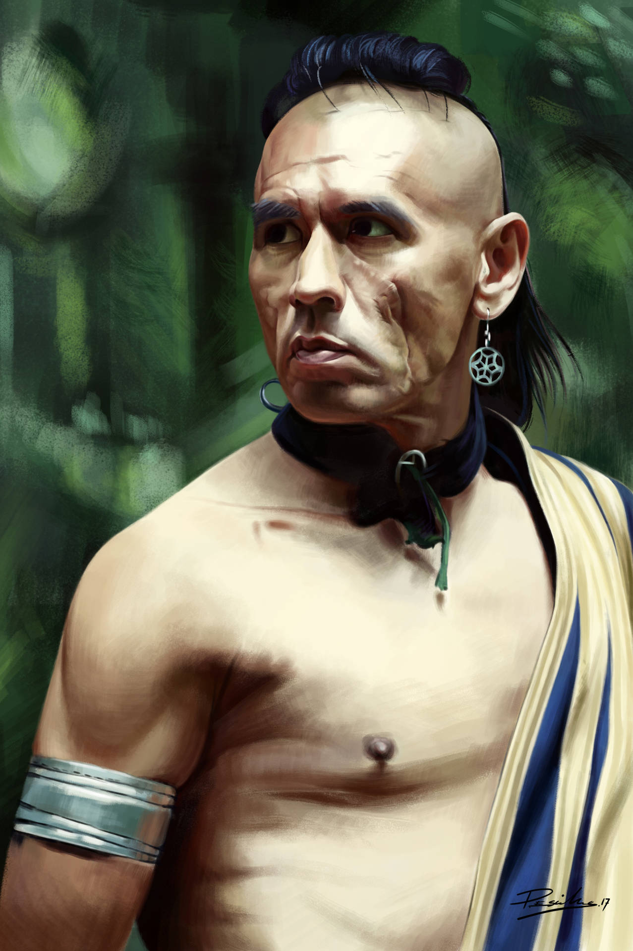 Famed Actor Wes Studi In The Iconic Film, The Last Of The Mohicans