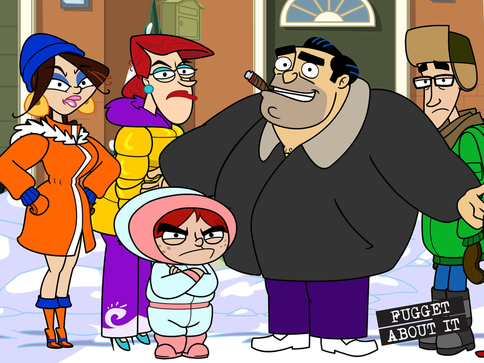 Family Falcone Encounter Fugget About It Background