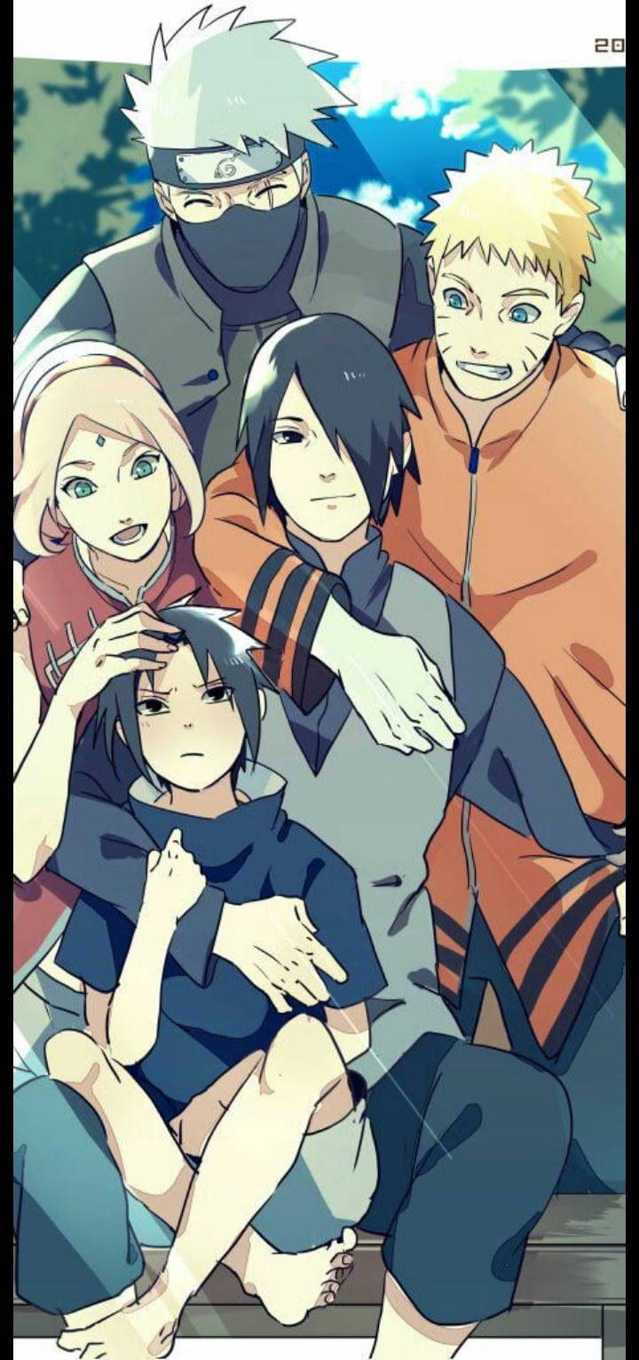 Family Team 7 Naruto Iphone Background