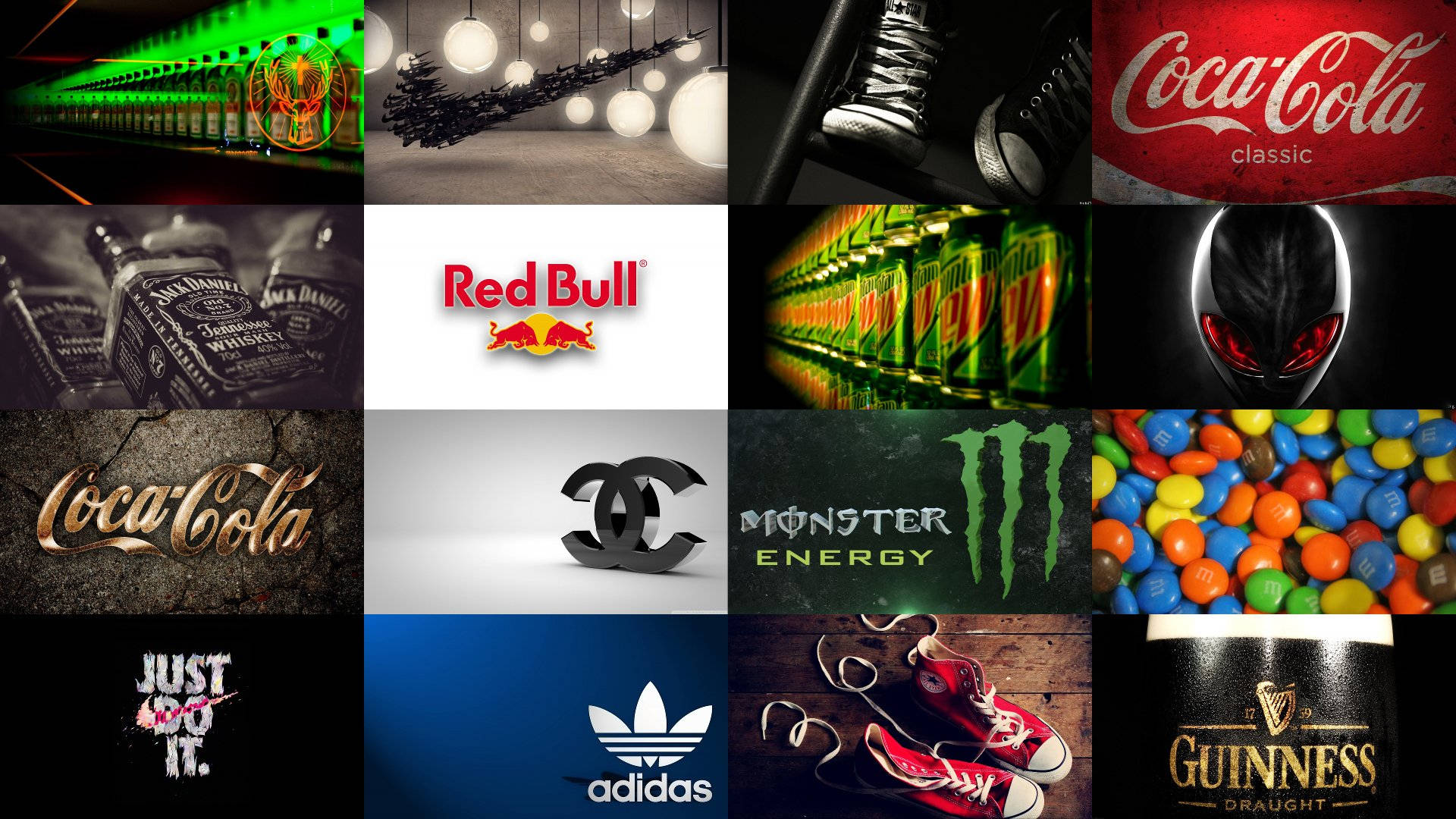 Famous Brand Products Collage