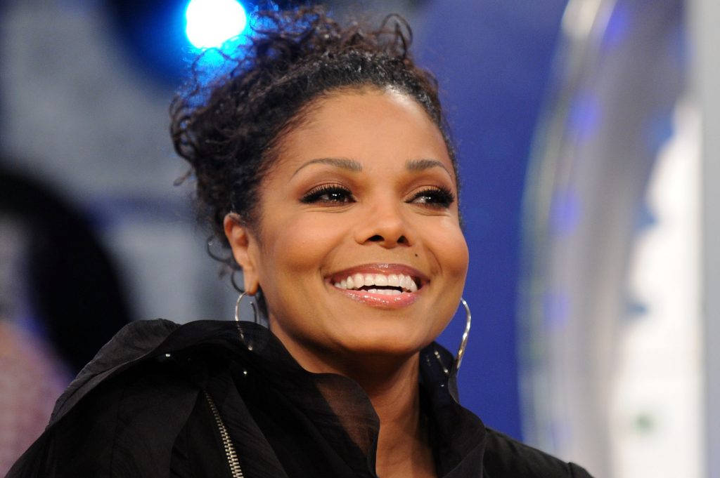 Famous Celebrity Janet Jackson In Close-up