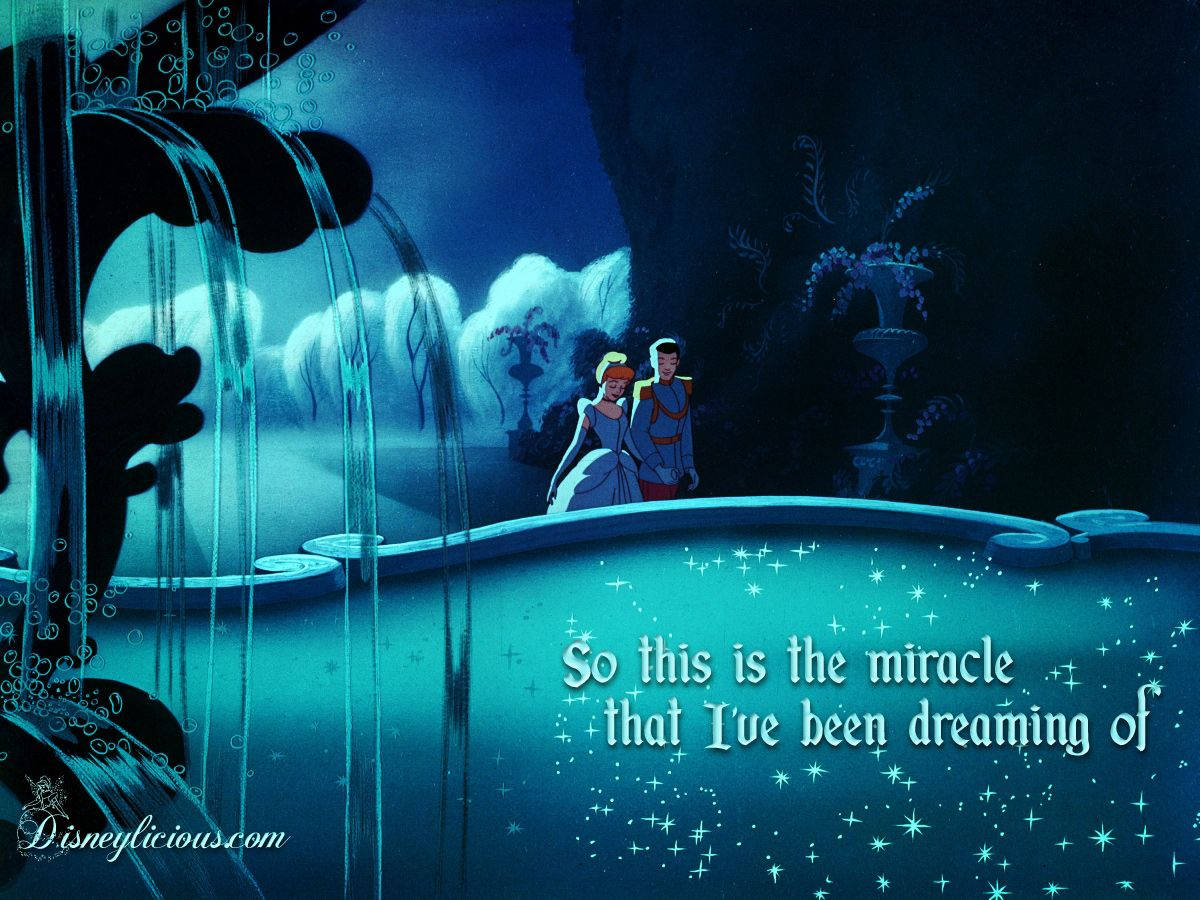 Famous Cinderella Quote Background