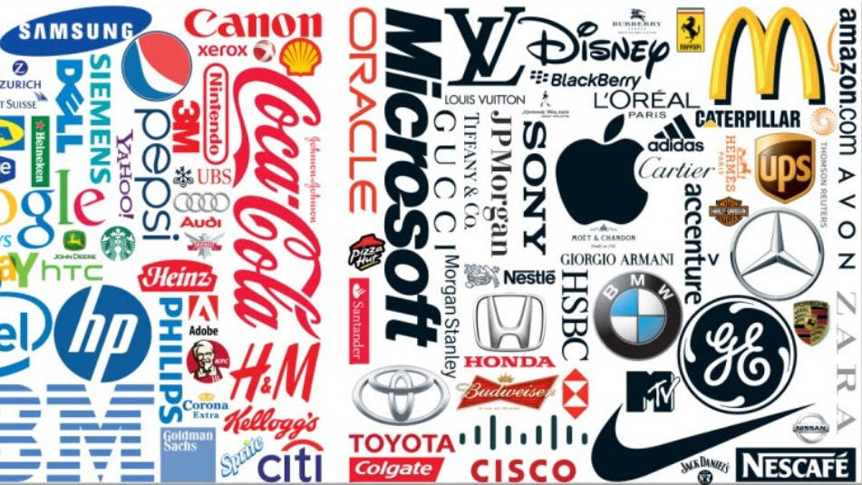 Famous Global Brand Products Background