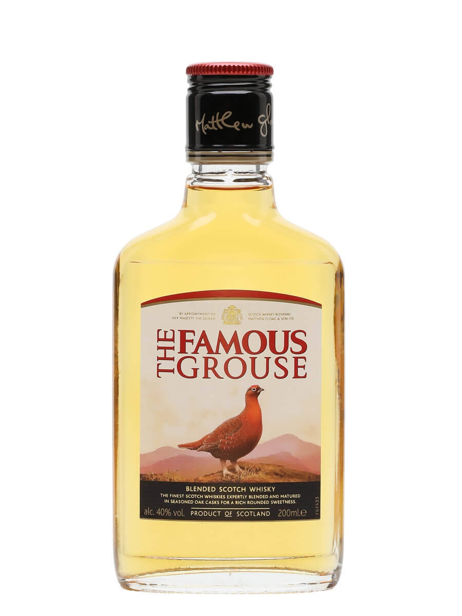 Famous Grouse Blended Scotch Small Bottle Background