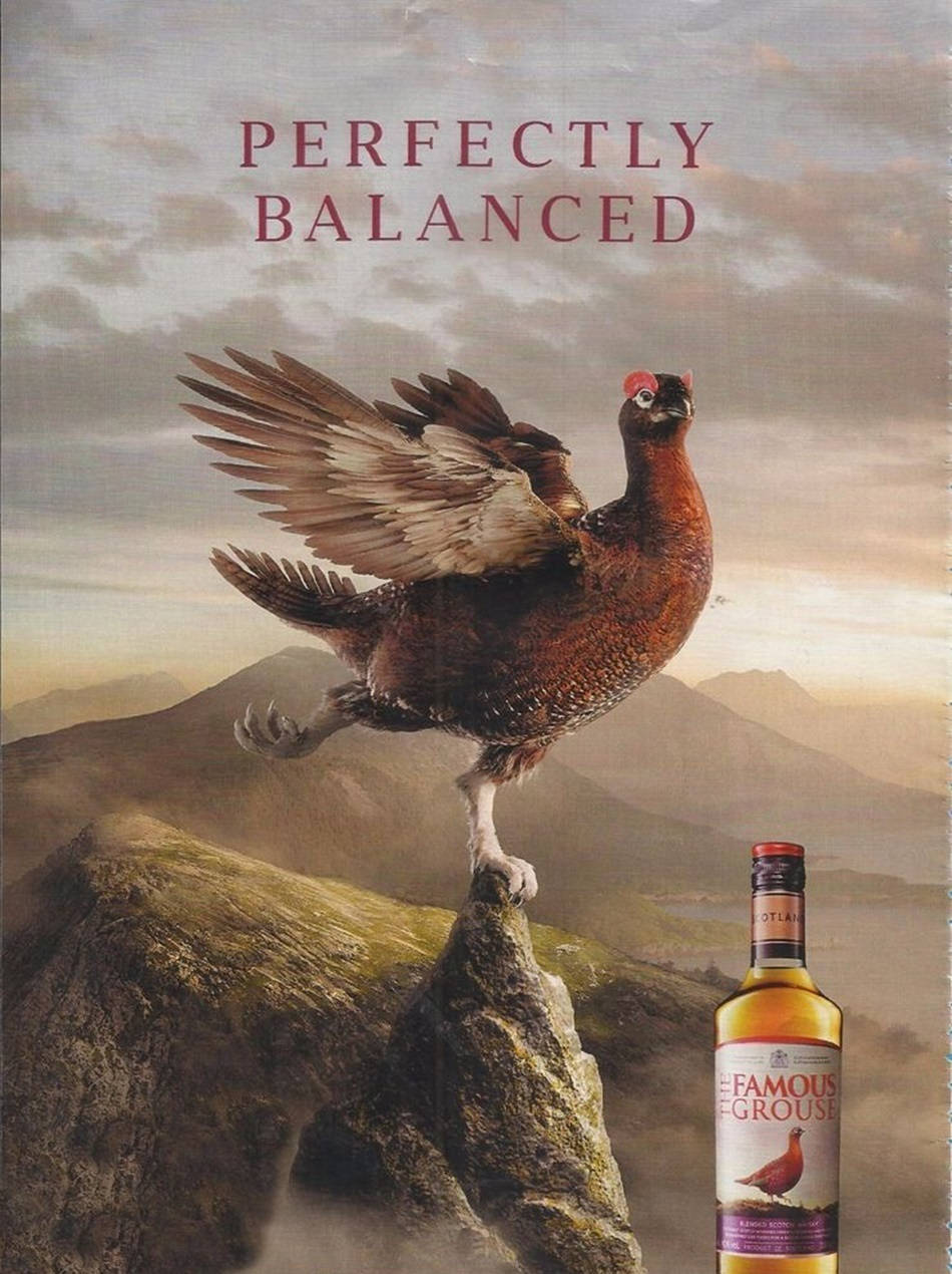 Famous Grouse Perfectly Balanced Poster Background