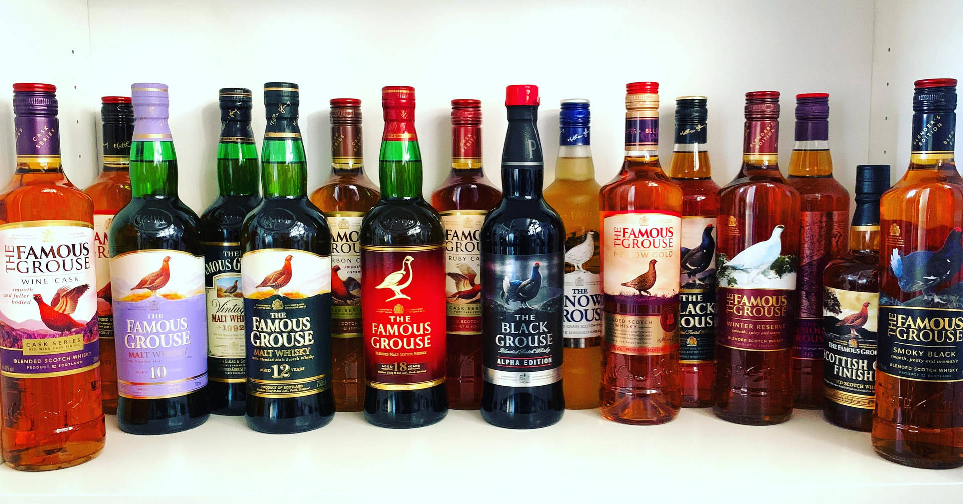 Famous Grouse Whisky Collection Background