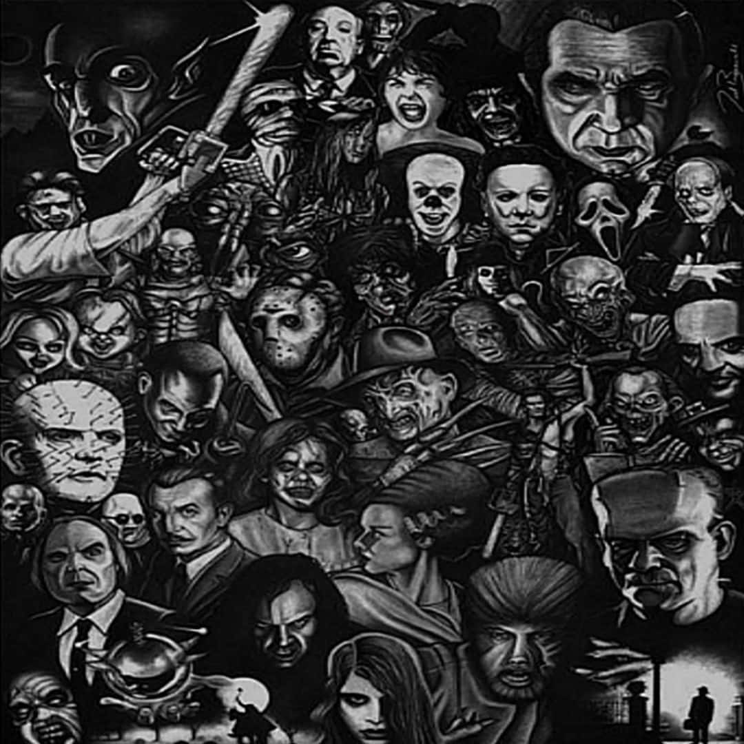 Famous Horror Icons Known Throughout The Ages Background